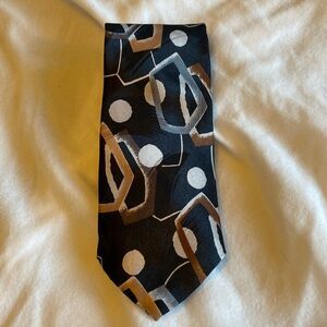 Pierre Balmain 100% Silk tie - abstract geometric pattern